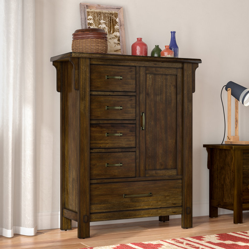 Loon Peak Baird 5 Drawer Gentleman's Chest & Reviews Wayfair